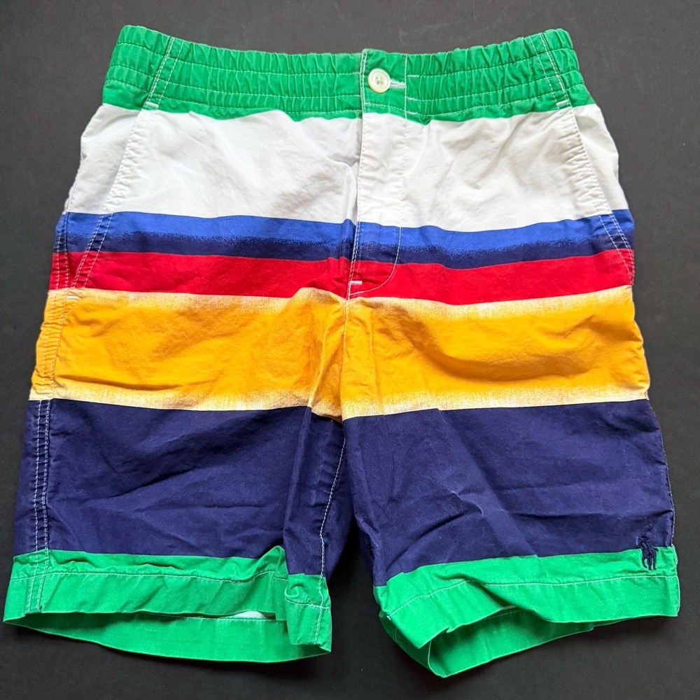 Ralph Lauren Polo‎ Prepster Striped Poplin Colorful Shorts 4 Pocket Size 12